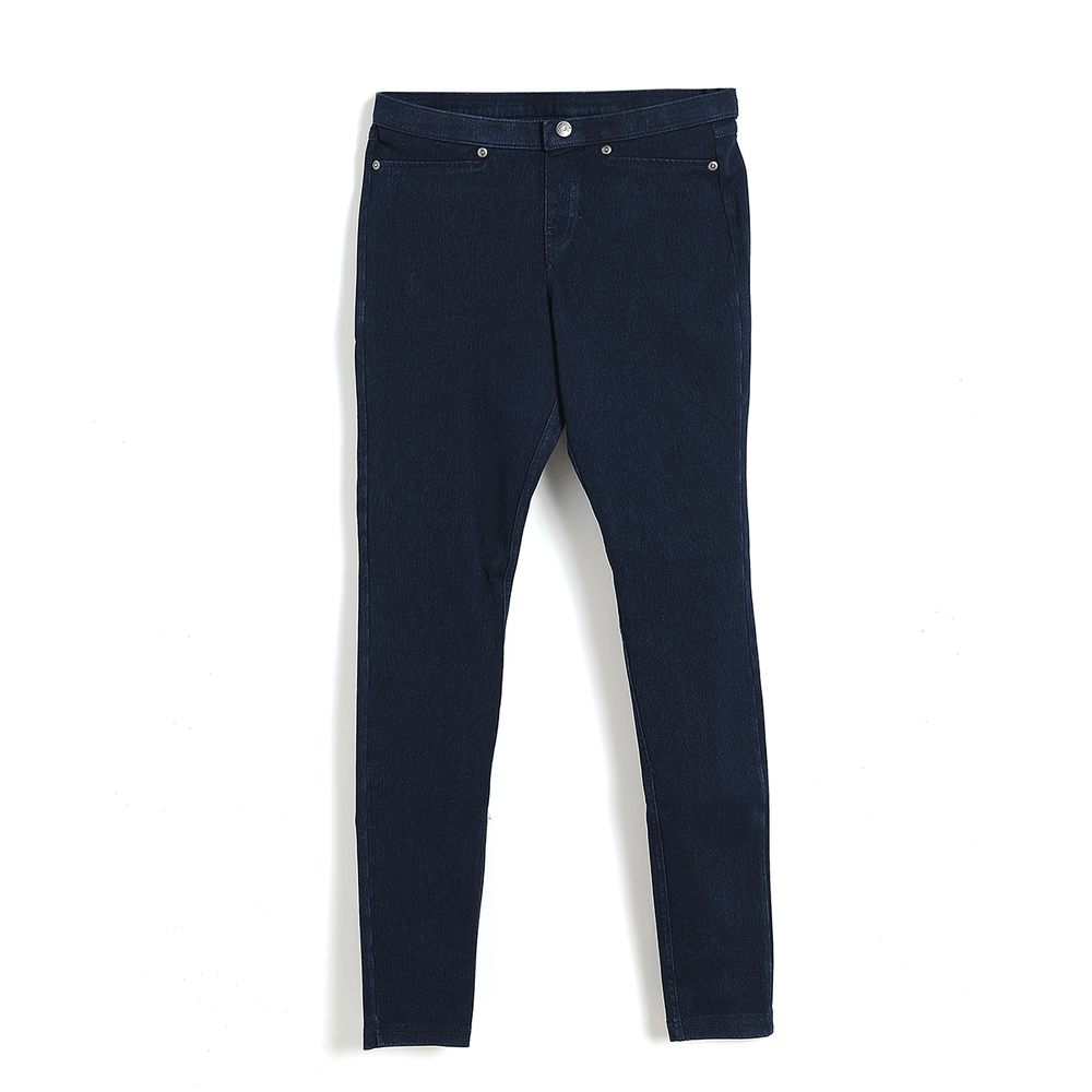 Pantaloni denim bleumarin - 1 | YEO