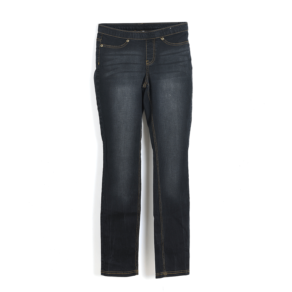 Pantaloni negri colanti denim