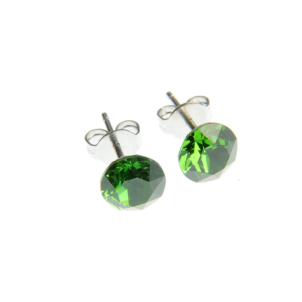 Cercei cu cristal Swarovski verde - 2 | YEO