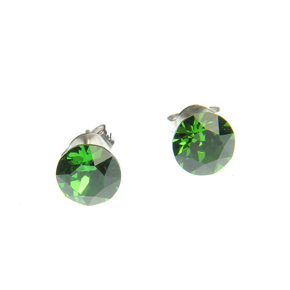 Cercei cu cristal Swarovski verde - 3 | YEO