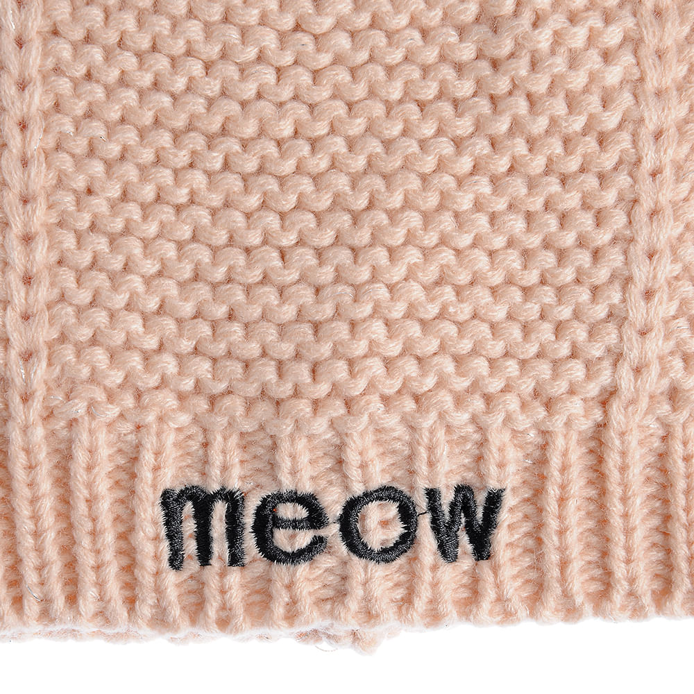 Caciula roz, inscriptie „MEOW” - 2 | YEO