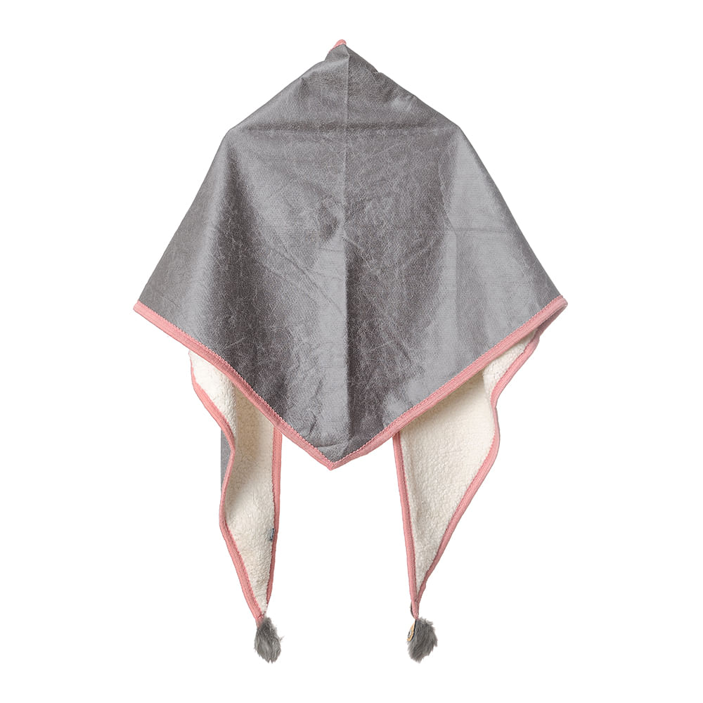 Poncho gri imblanit - 1 | YEO