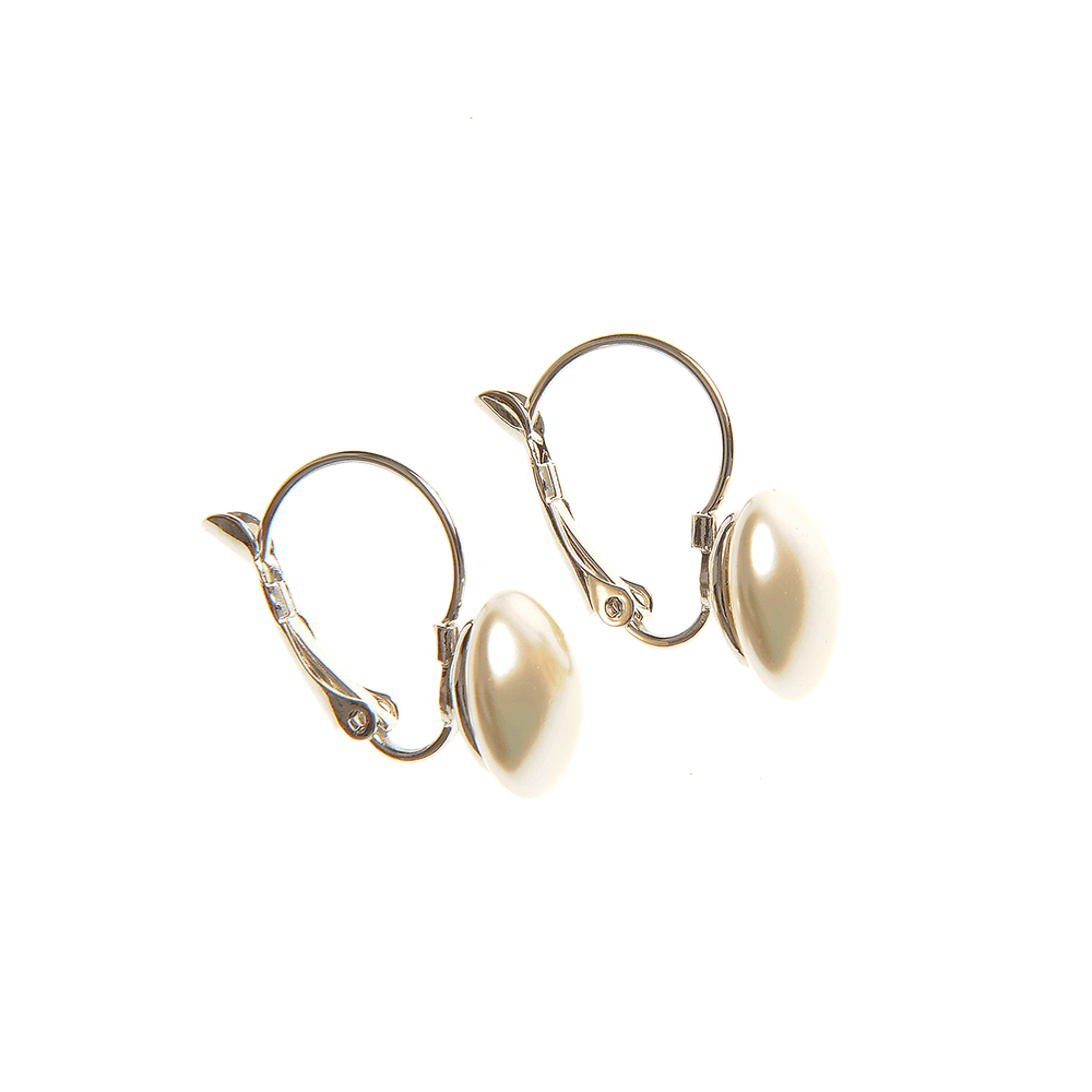Cercei eleganti cu perle albe - 3 | YEO