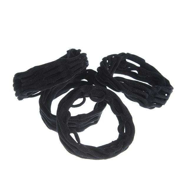 Set 4 elastice negre plasa