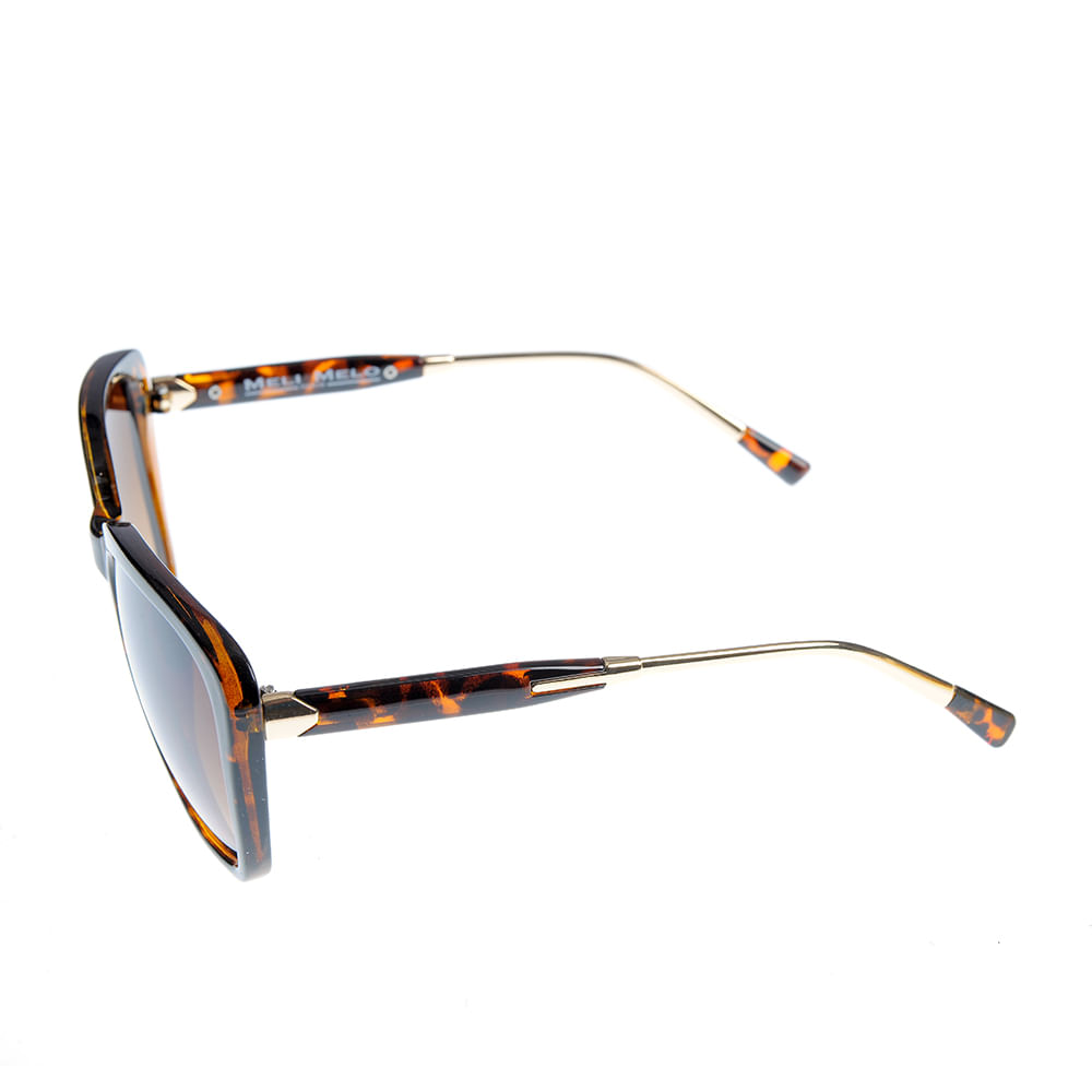 Ochelari animal print cu brate aurii - 3 | YEO