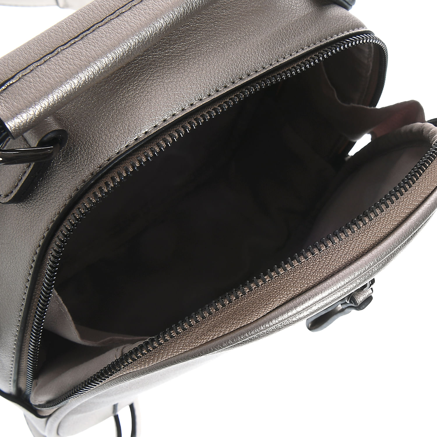 Rucsac gri fermoar decorativ - 3 | YEO