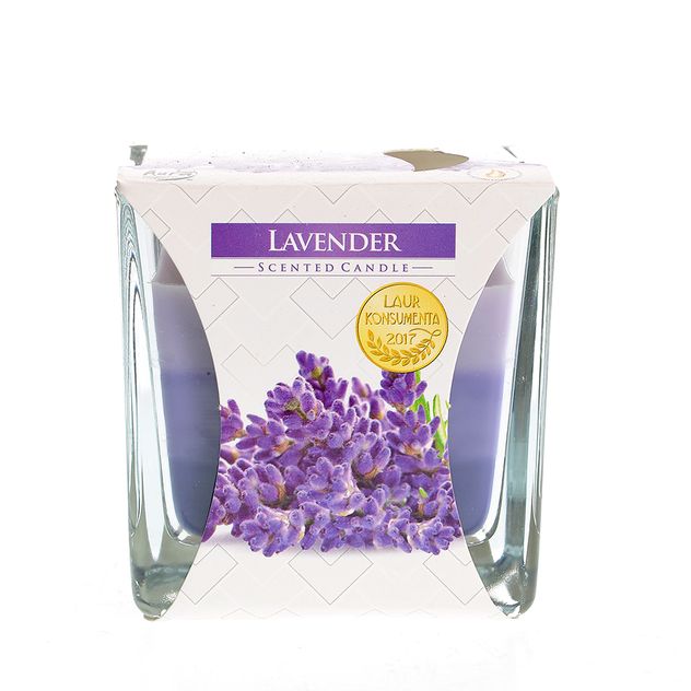 Lumanare in 3 culori lavanda