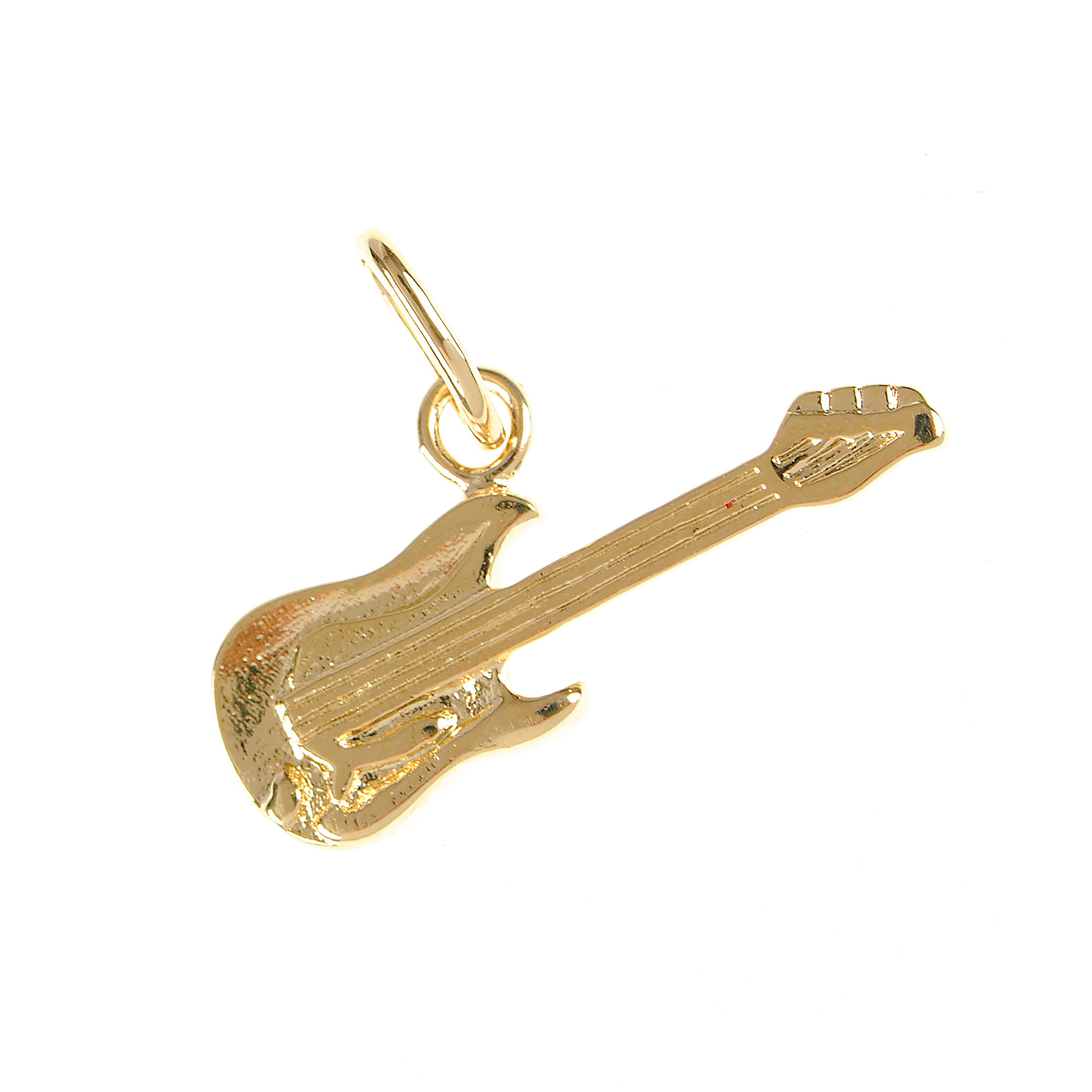 Pandantiv placat cu aur model chitara argint