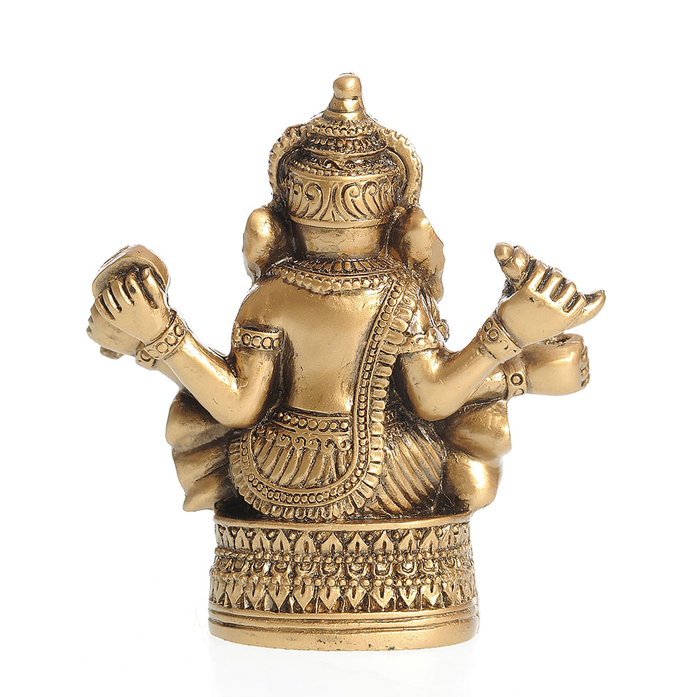 Decoratiune aurie Ganesh - 3 | YEO