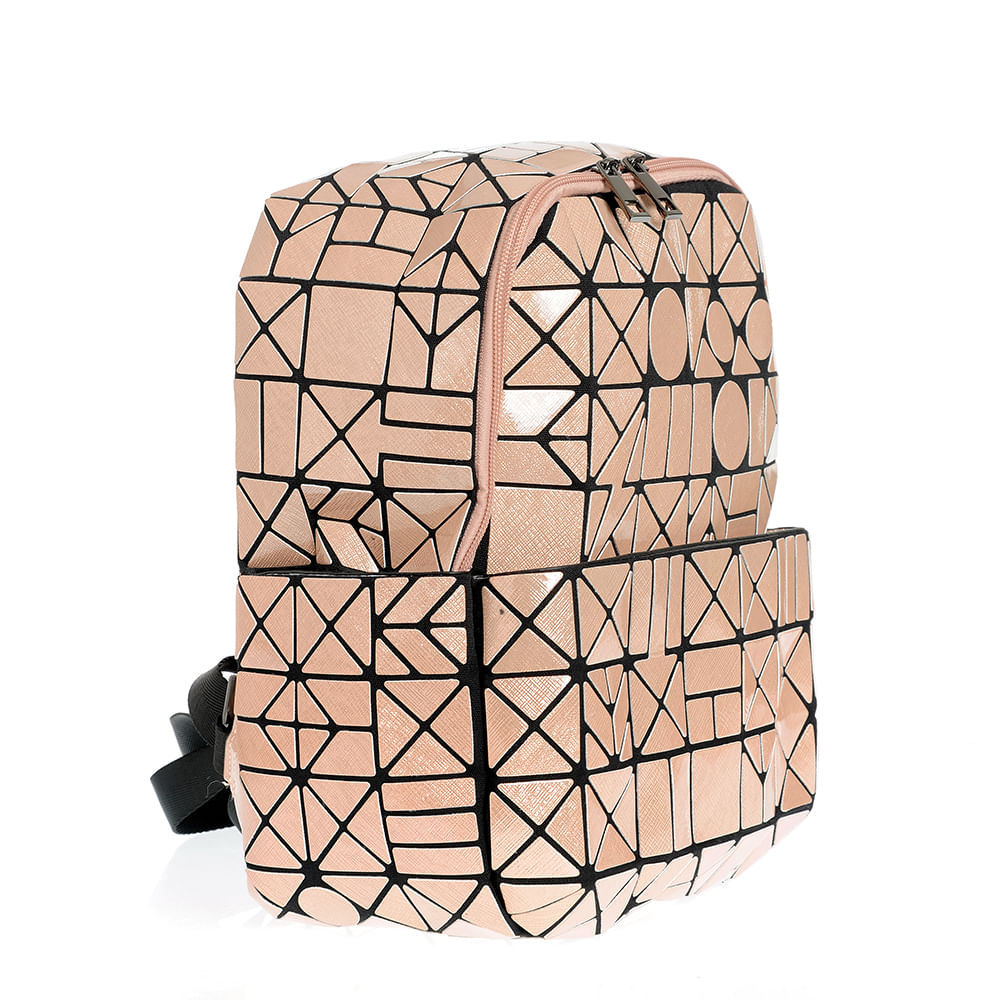 Rucsac-roz-cu-modele-geometrice - 1 | YEO