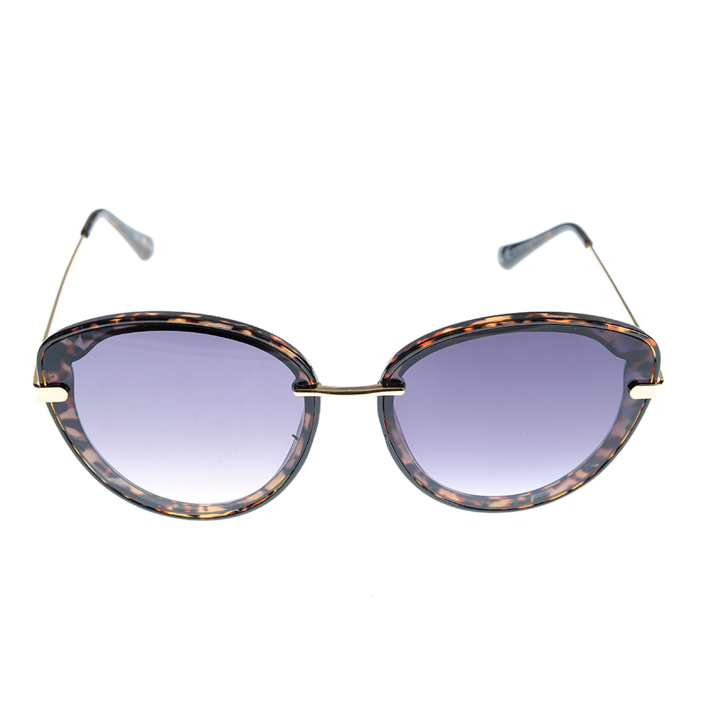 Ochelari de soare cat-eye cu model animal print