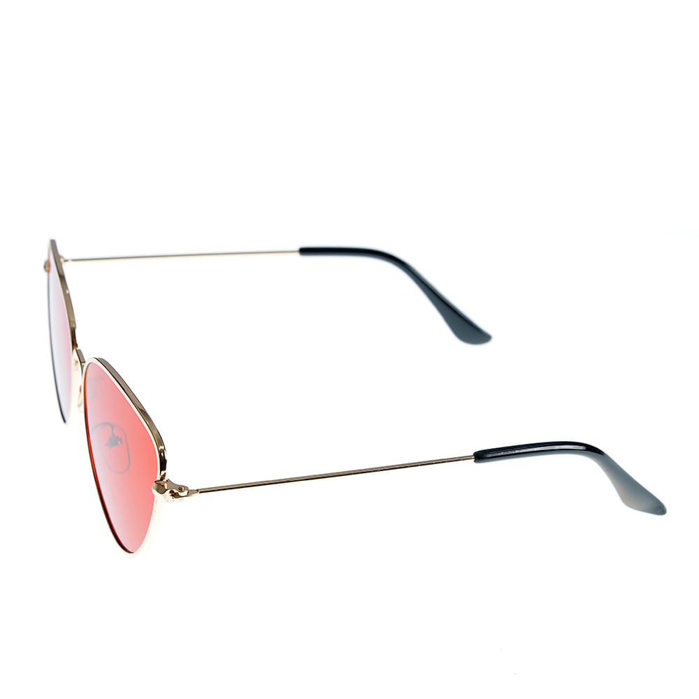 Ochelari de soare cat-eye cu lentile rosii - 1 | YEO