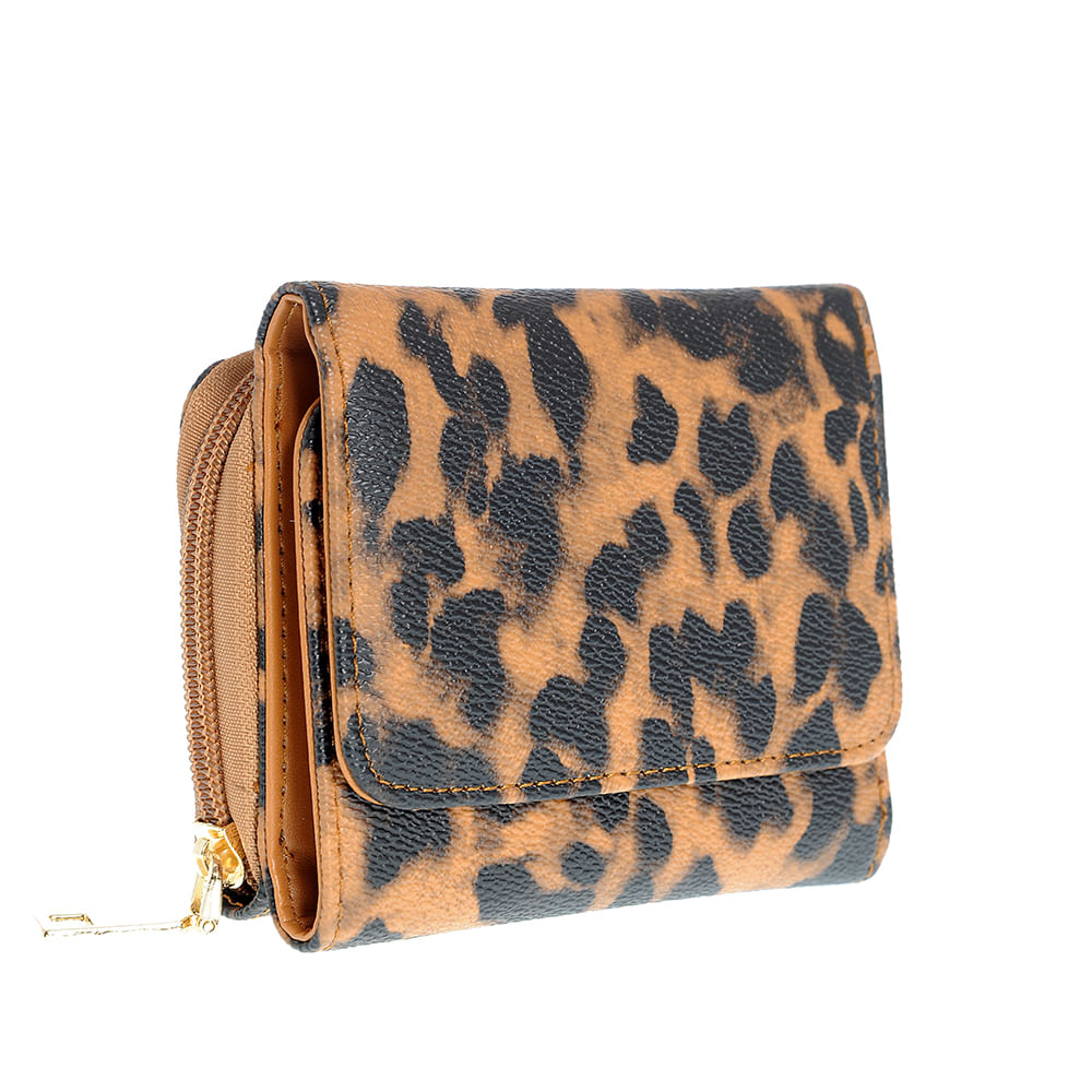 Portofel cu model animal print - 1 | YEO