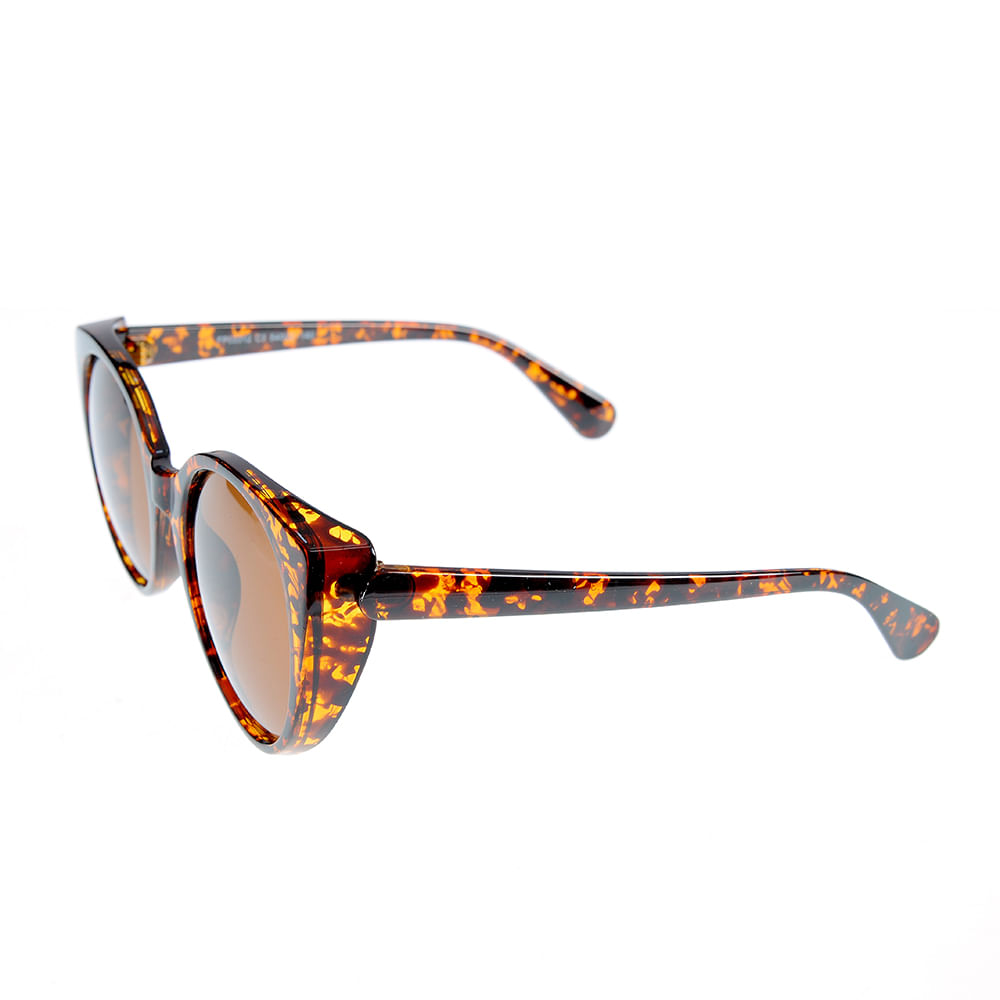 Ochelari de soare animal print si lentila rotunda - 1 | YEO