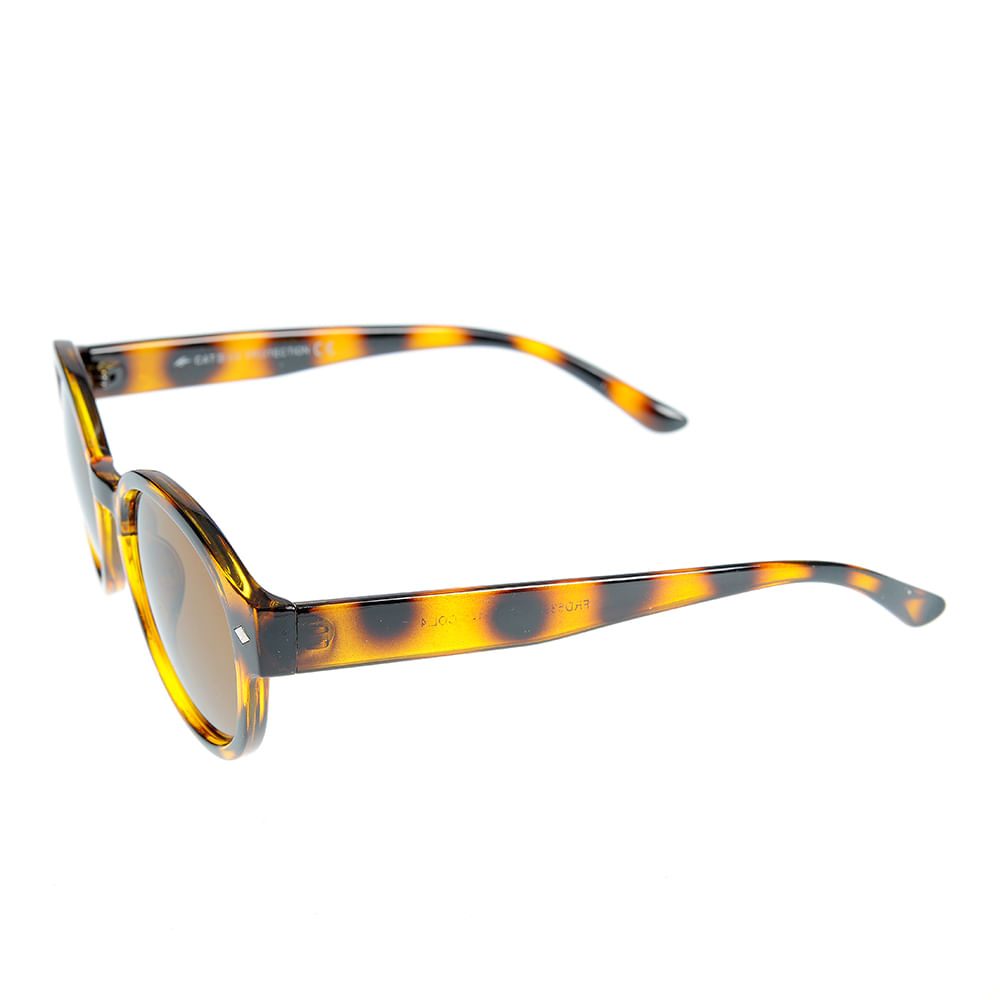 Ochelari de soare animal print cu lentila rotunda - 1 | YEO