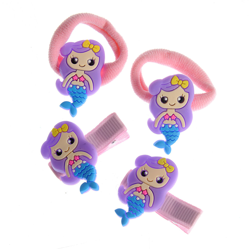 Set 4 accesorii de par cu sirene - 1 | YEO