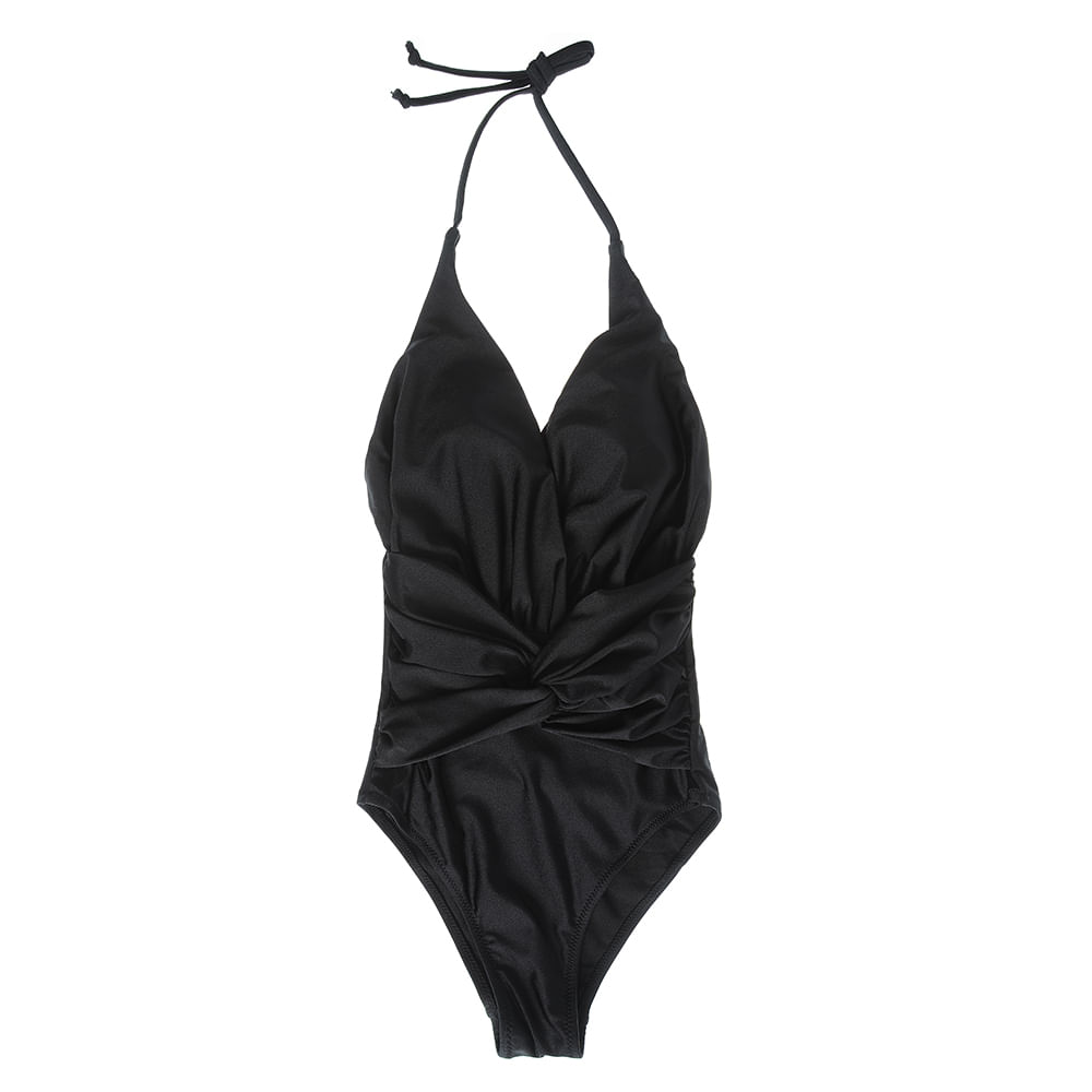 Costum de baie negru, L