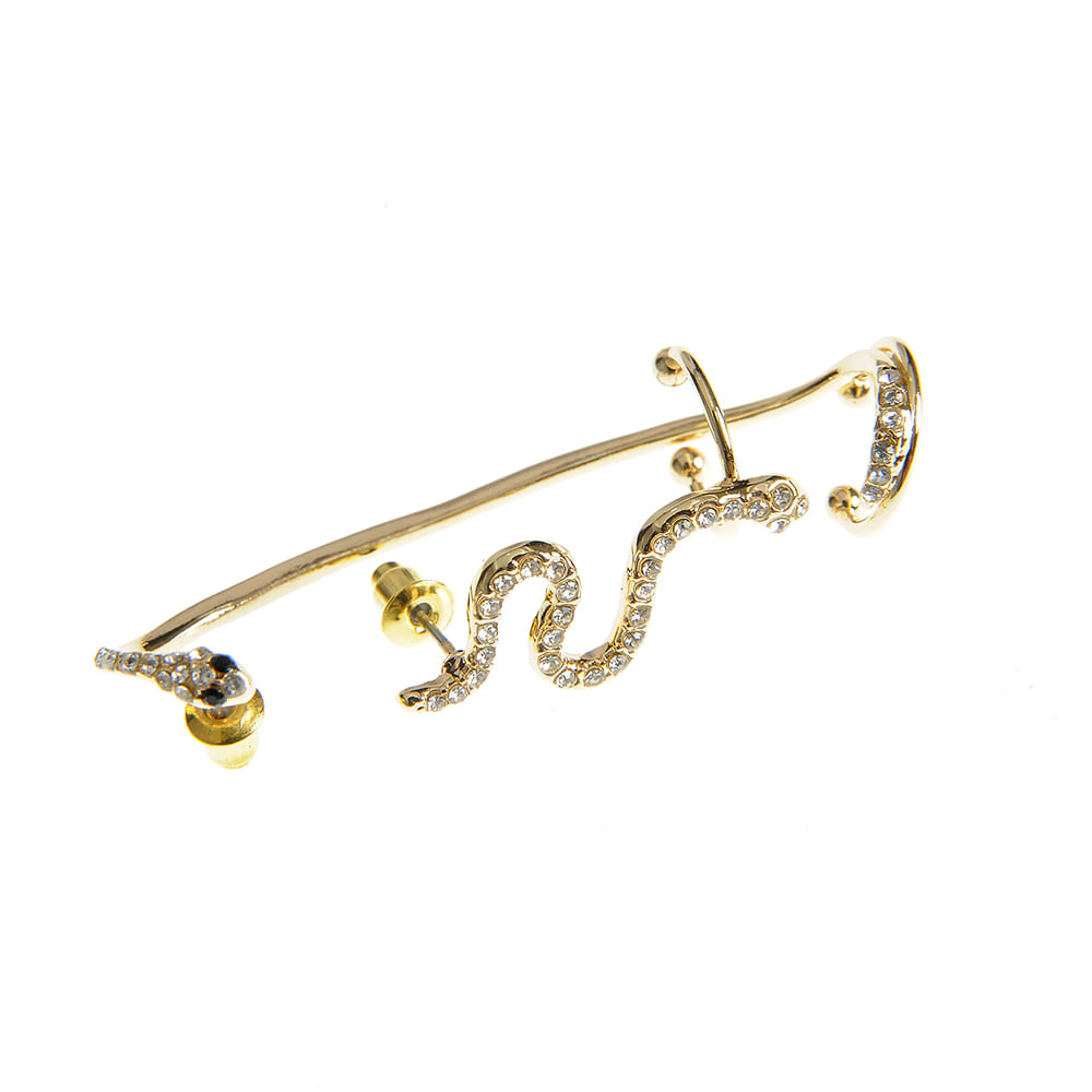 Cercei ear cuff cu design sarpe - 3 | YEO