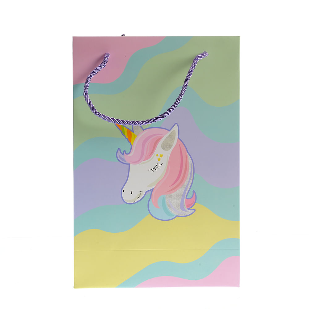 Punga cadou pentru copii cu unicorn  30x20cm