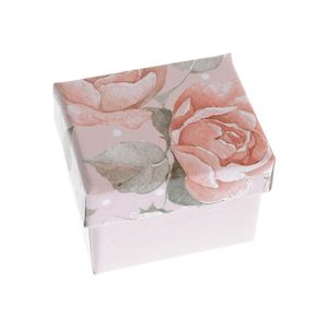 Cutie mica cu trandafiri  5 x 5 cm