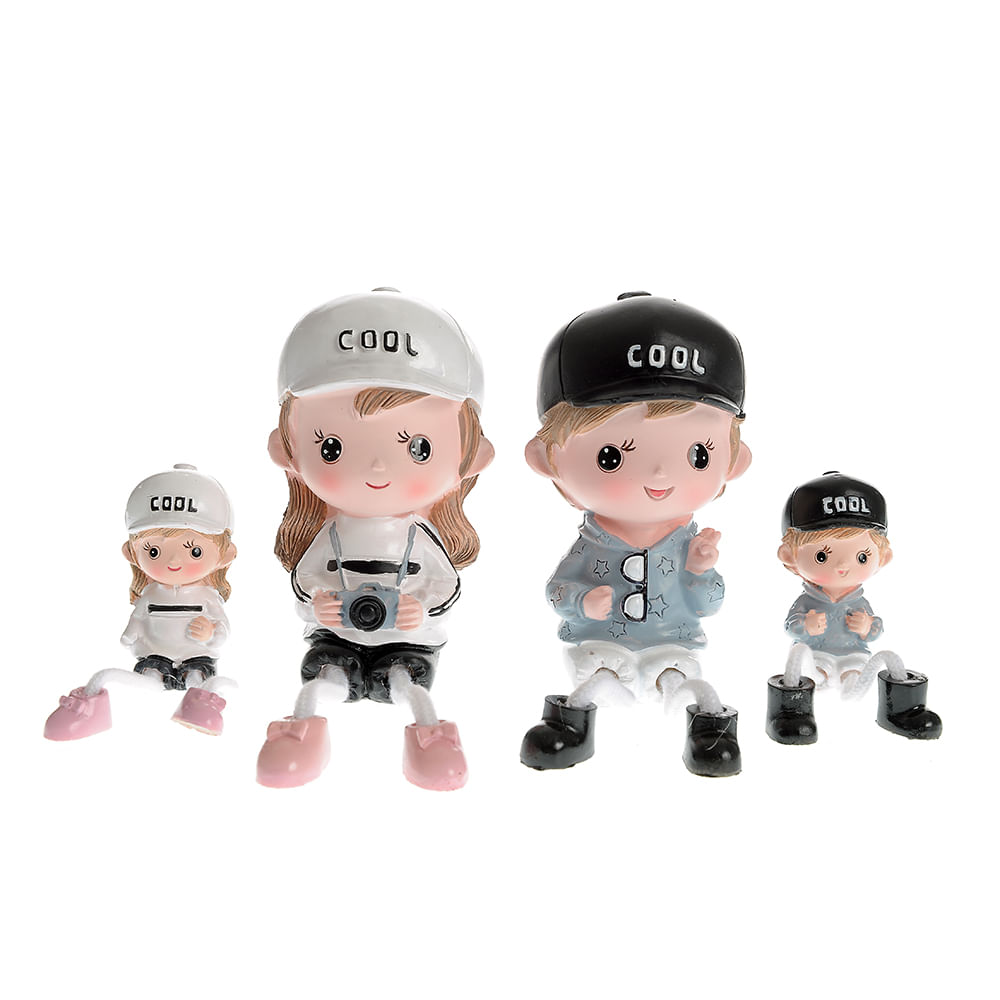 Set decoratiune de familie cu 4 membri