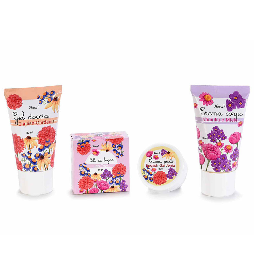 Set 4 cosmetice pentru baie cu aroma florala - 2 | YEO