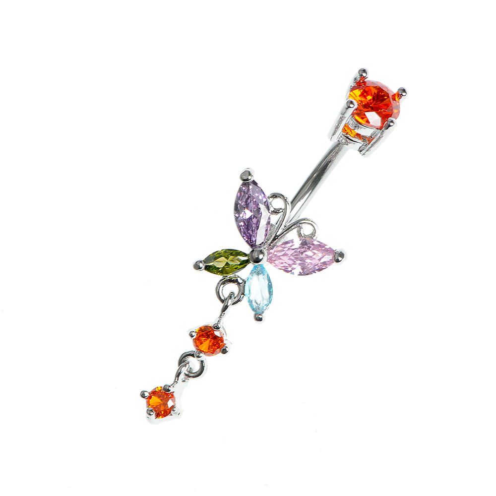 Piercing fluture multicolor - 3 | YEO