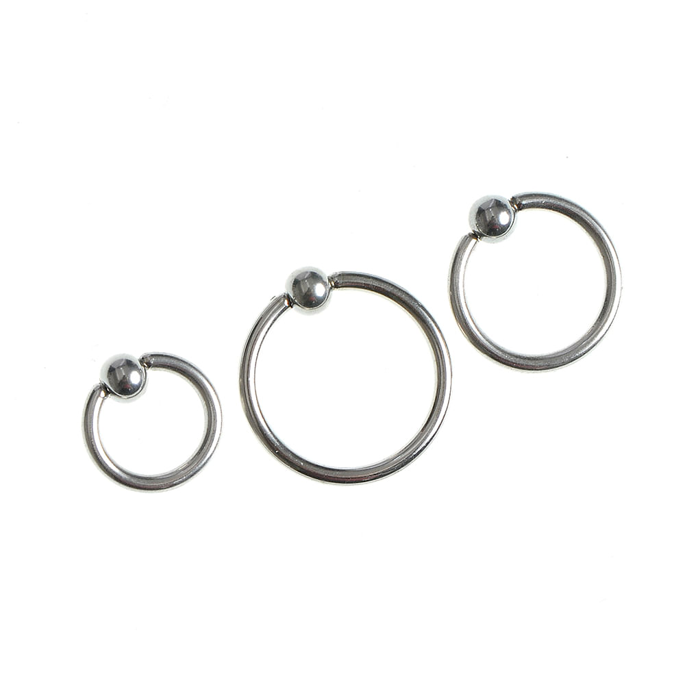 Set 3 piercinguri argintii pentru ureche - 1 | YEO