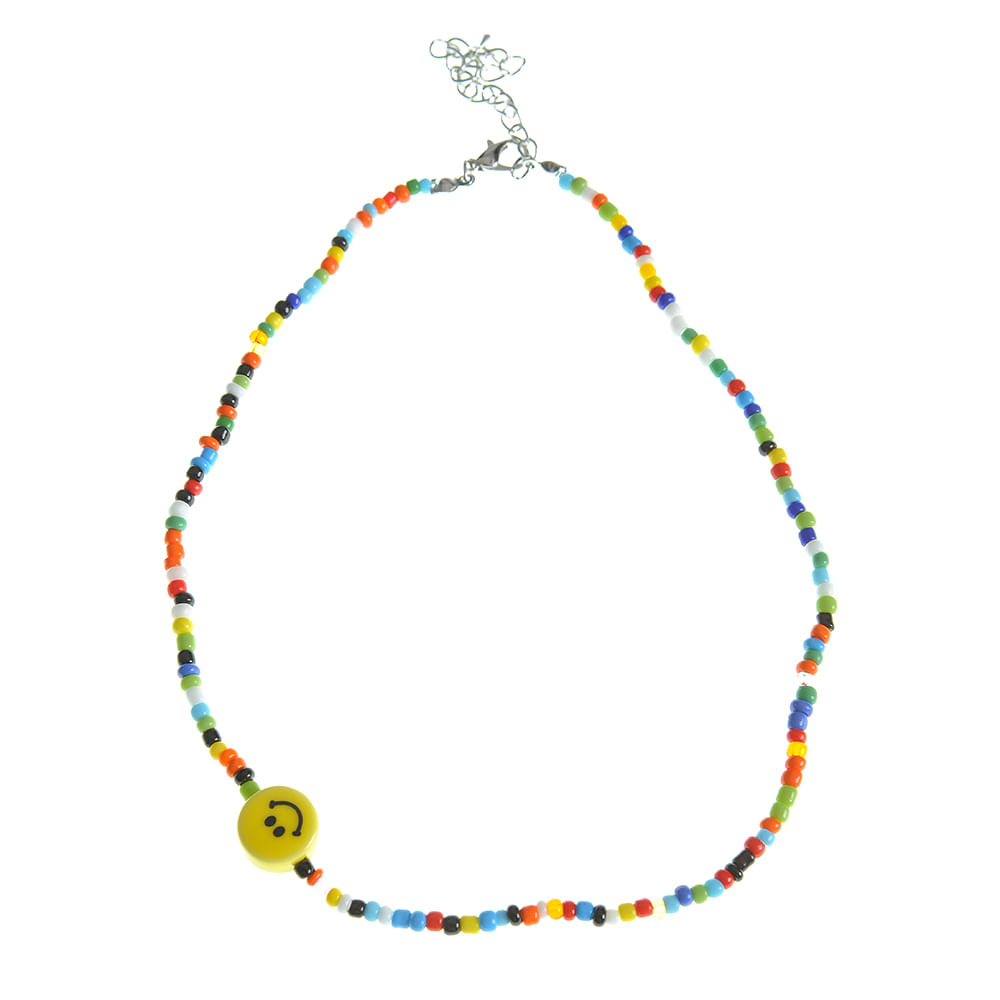 Colier multicolor cu Smiley Face - 2 | YEO