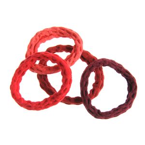 Set 4 elastice in nuante rosii