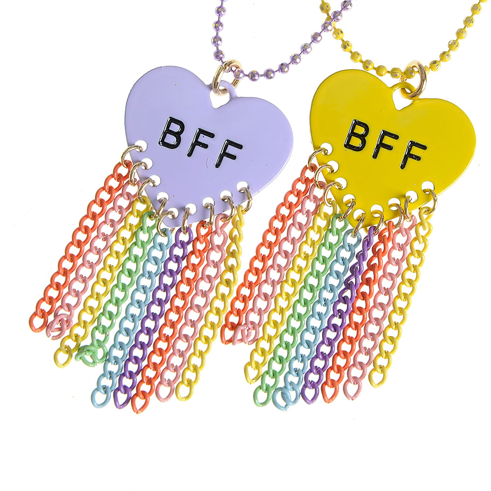 Set 2 coliere multicolore BFF - 2 | YEO