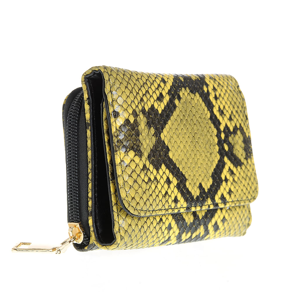 Portofel galben animal print - 1 | YEO