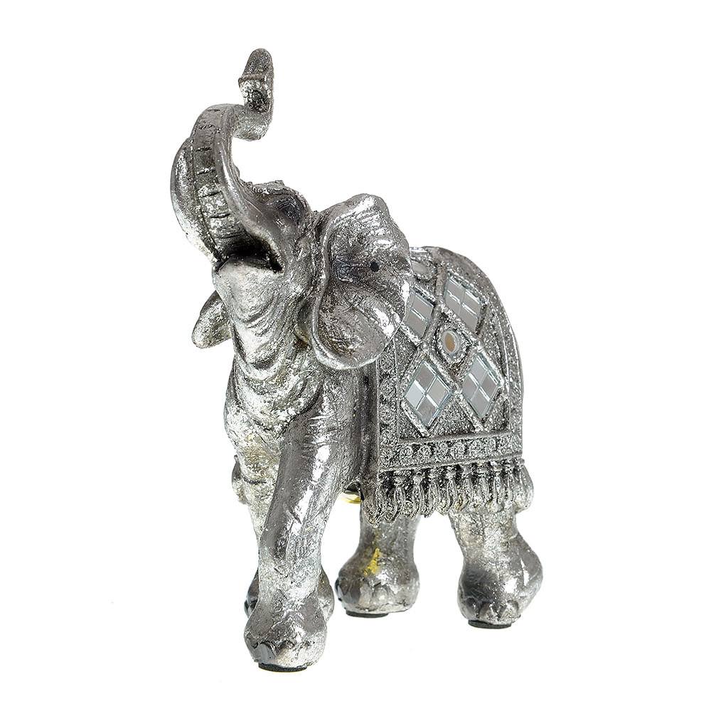 Statueta elefant argintiu 13 cm - 1 | YEO