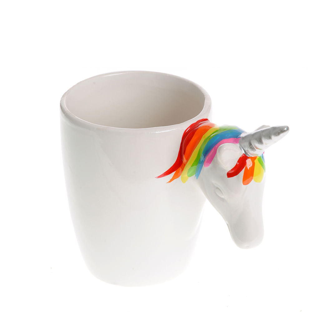 Cana alba din ceramica cu unicorn - 1 | YEO