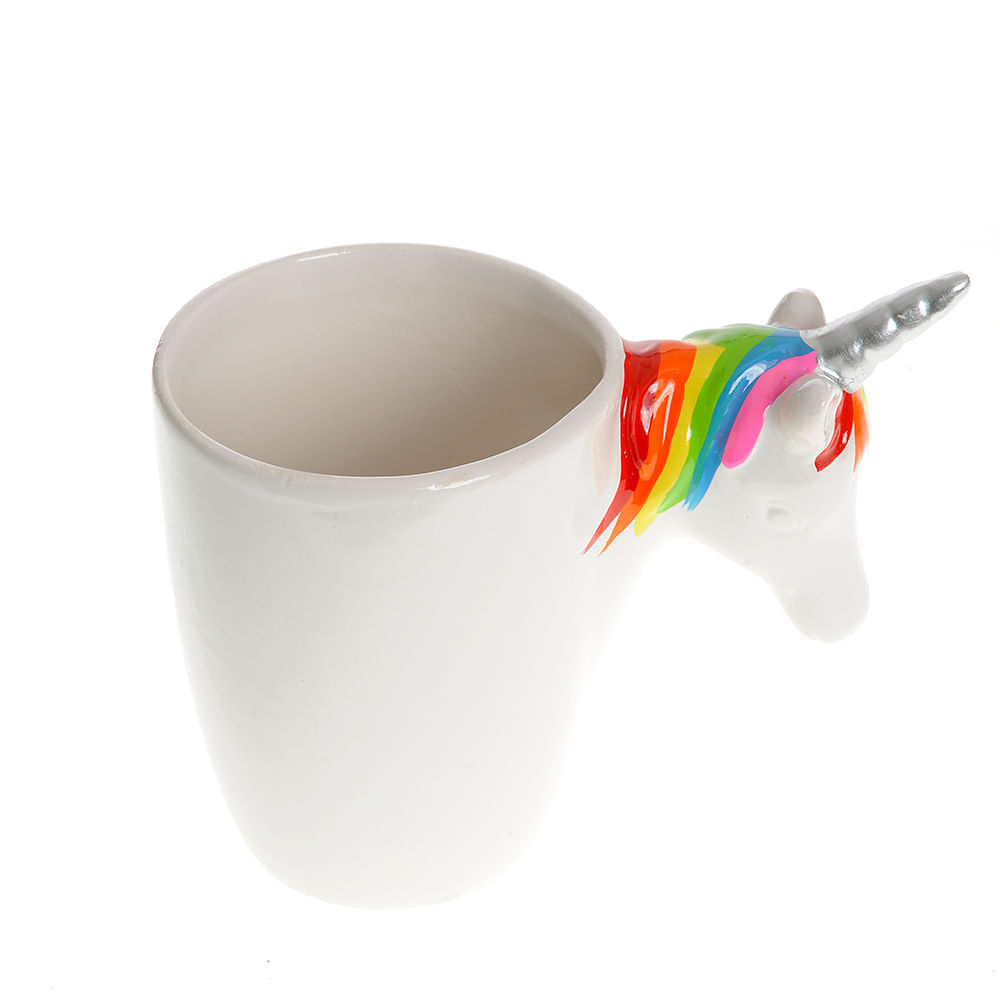 Cana alba din ceramica cu unicorn - 2 | YEO