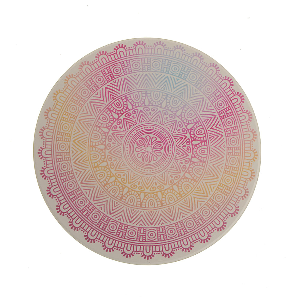 Suport ceramic pentru pahare design mandala