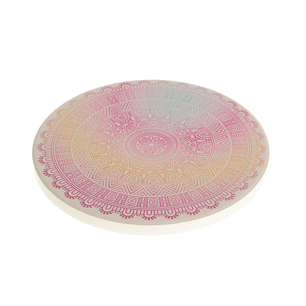 Suport ceramic pentru pahare design mandala - 1 | YEO