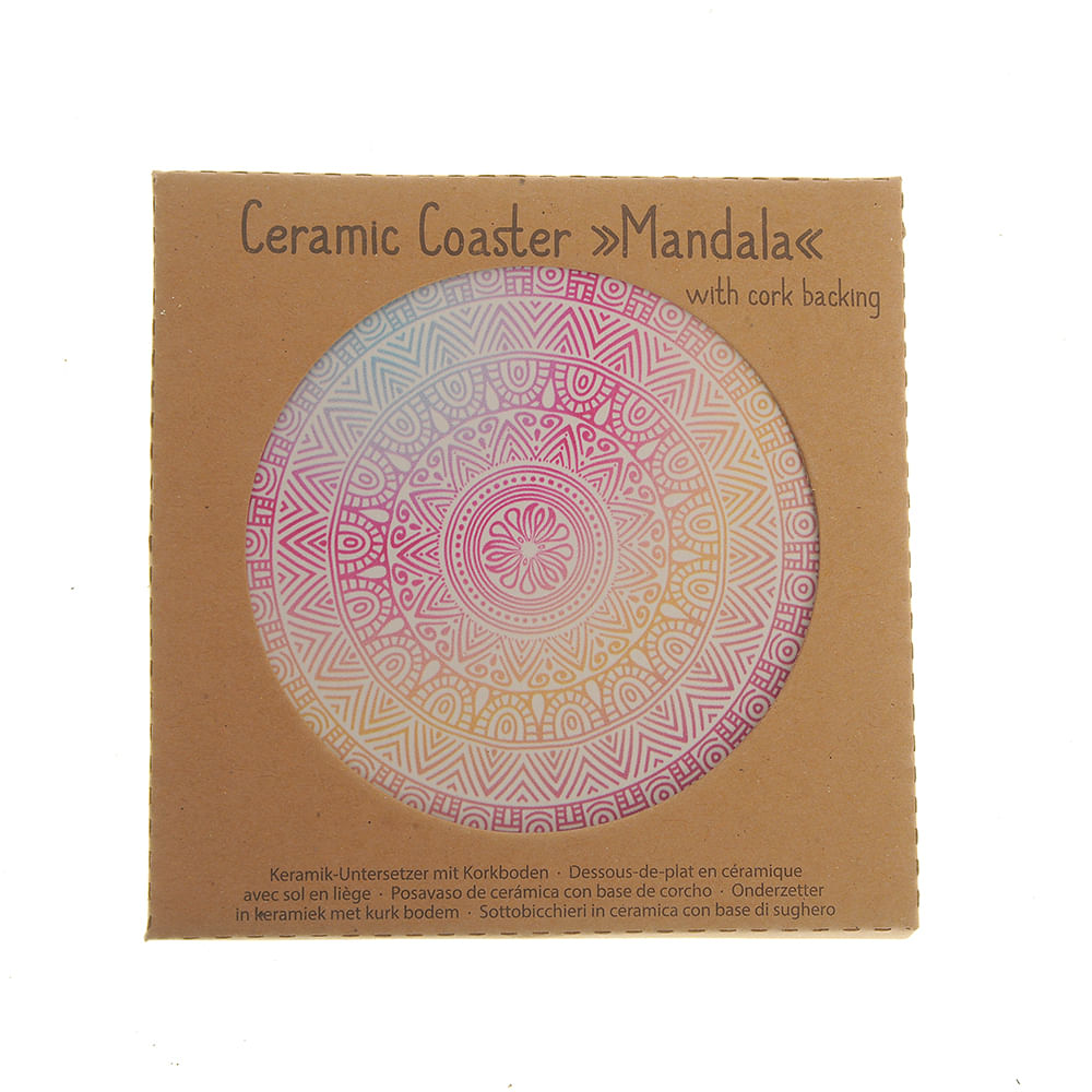 Suport ceramic pentru pahare design mandala - 3 | YEO