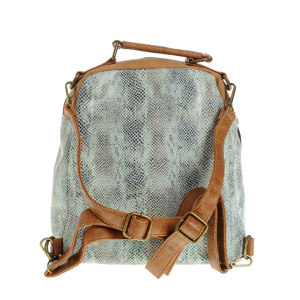 Rucsac cu ciucuri si model animal print - 2 | YEO