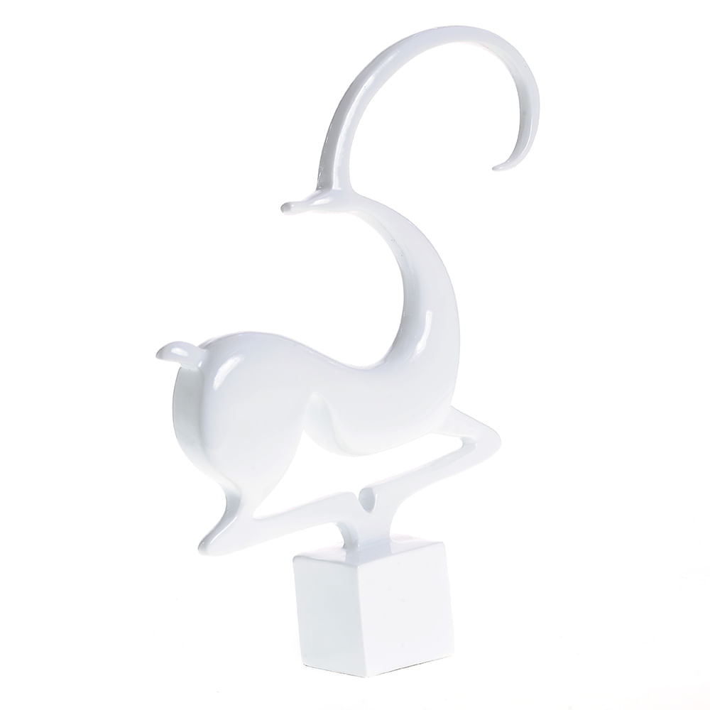 Statueta cerb alb 31 cm - 1 | YEO