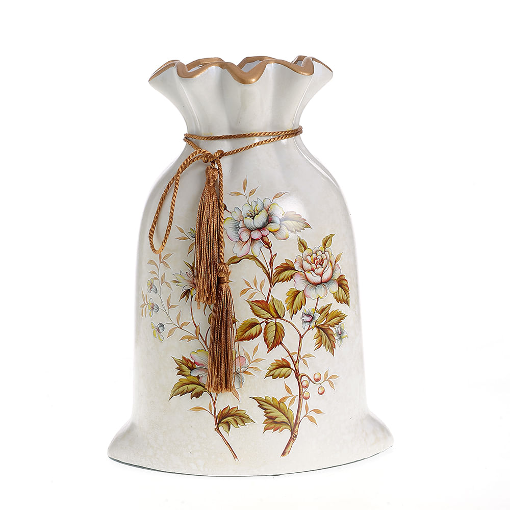 Vaza ceramica cu model floral 25 cm image