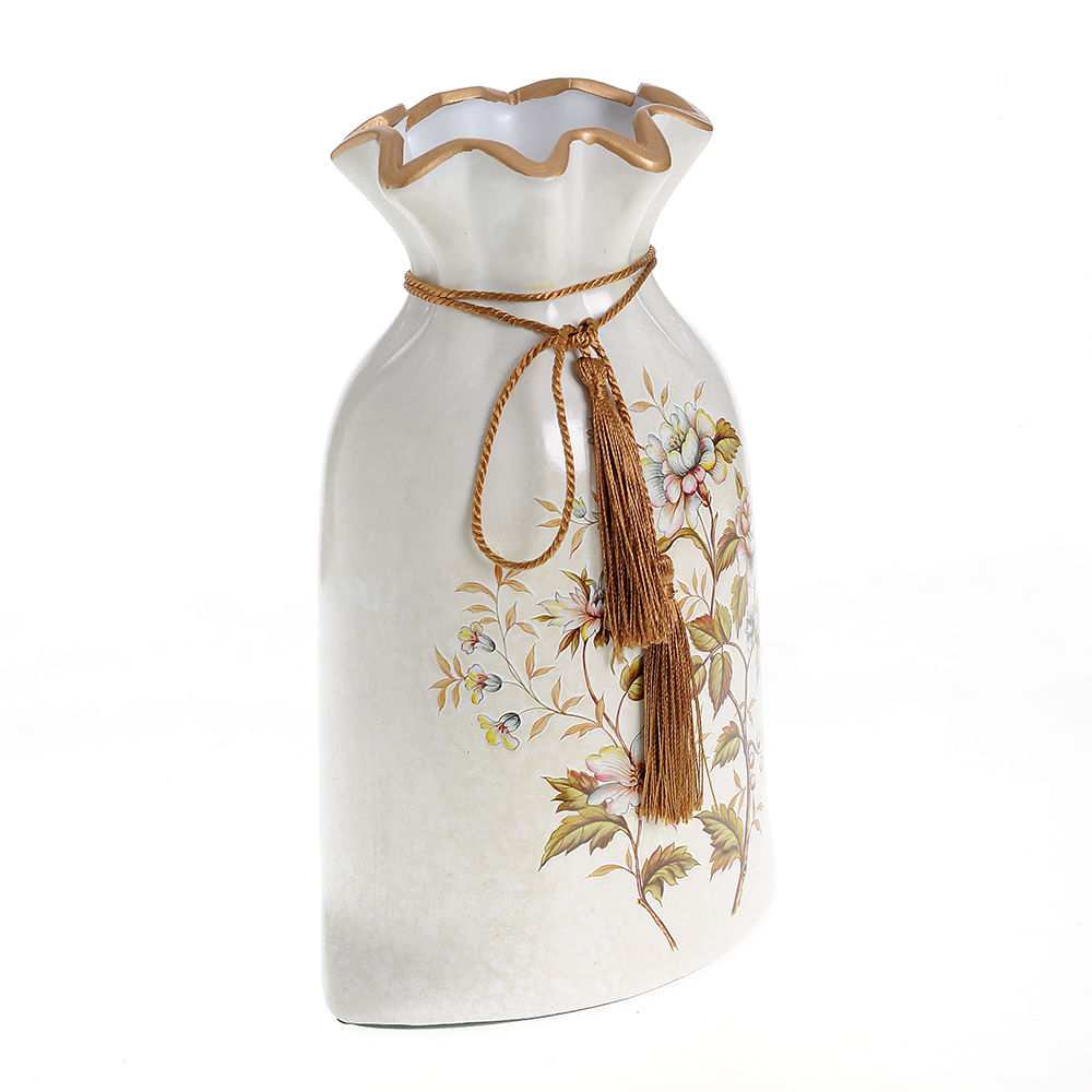 Vaza ceramica cu model floral 25 cm image1