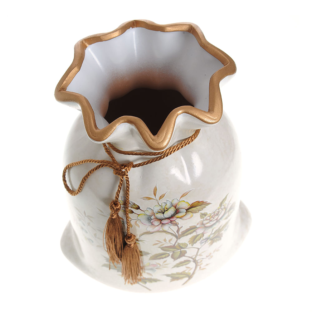 Vaza ceramica cu model floral 25 cm image4
