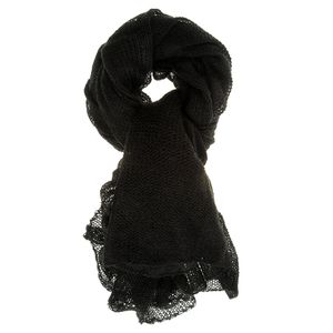 Fular tricotat negru
