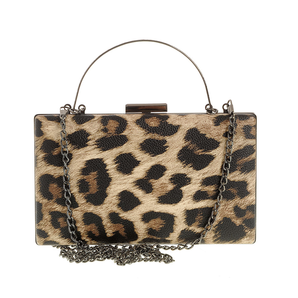 Geanta plic cu model animal print