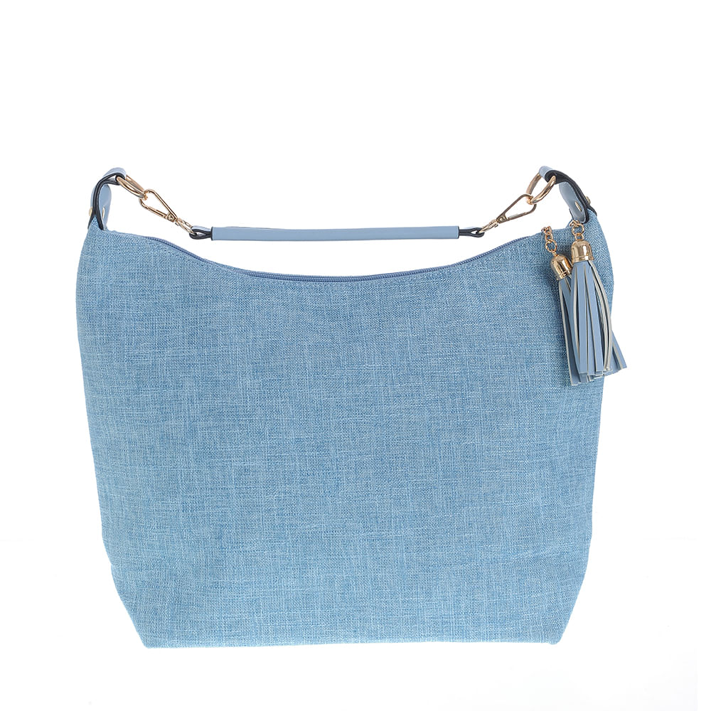 Geanta bleu tip shopper - 1 | YEO