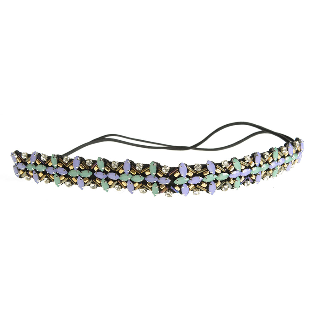 Bentita elastica cu pietre multicolore - 3 | YEO