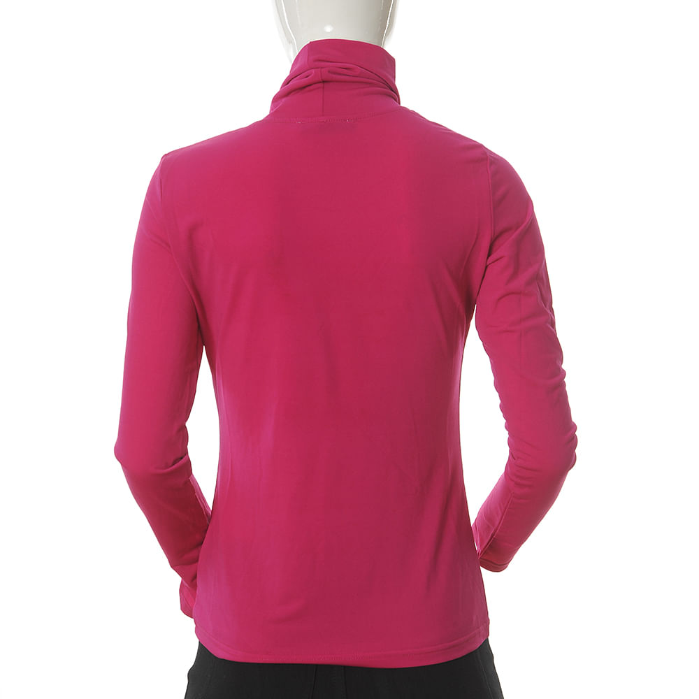 Bluza fuchsia cu guler - 2 | YEO