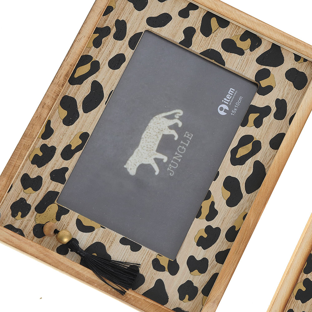 Rama foto tripla cu design animal print - 1 | YEO