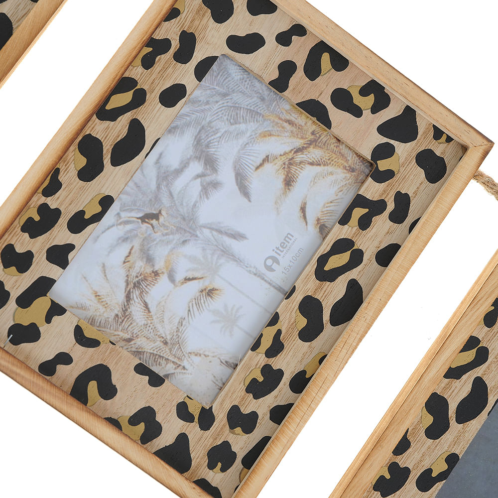 Rama foto tripla cu design animal print - 2 | YEO